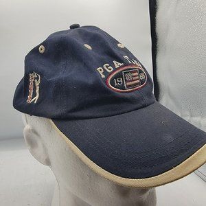 PGA Tour Adults Unisex Black Hat Cap Casual Golfing Outdoors Ahead Headwear